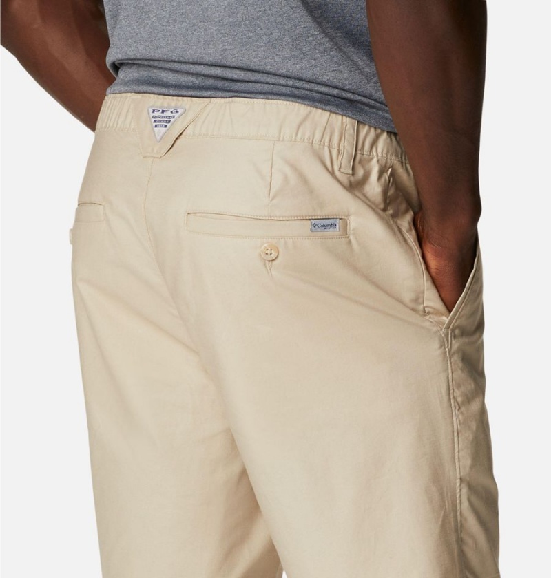 Columbia PFG Bonefish Men's Shorts Khaki | VXIHWY-483