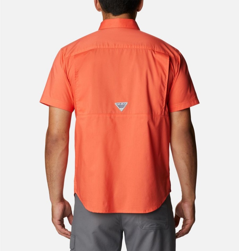 Columbia PFG Bonefish Short Sleeve Men's Shirt Red | ORNWGI-398