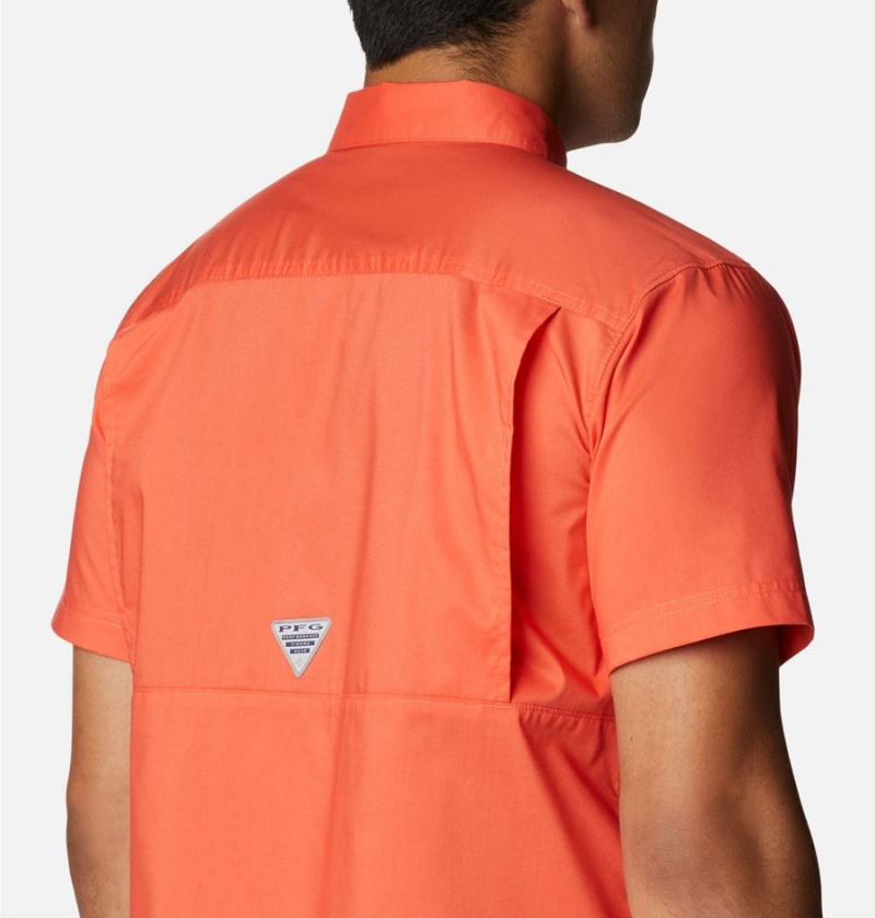 Columbia PFG Bonefish Short Sleeve Men's Shirt Red | ORNWGI-398