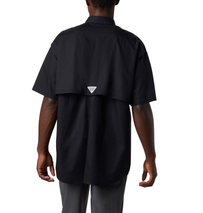 Columbia PFG Bonehead Short Sleeve Men's Shirt Black | CLRJKQ-704