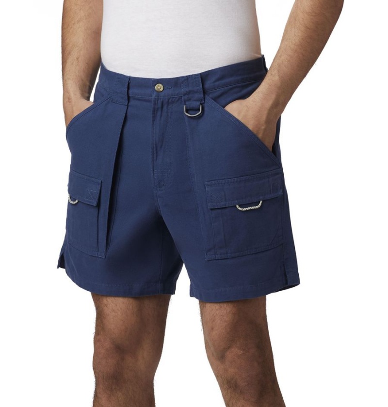 Columbia PFG Brewha II Men's Shorts Blue | NMHGLO-789