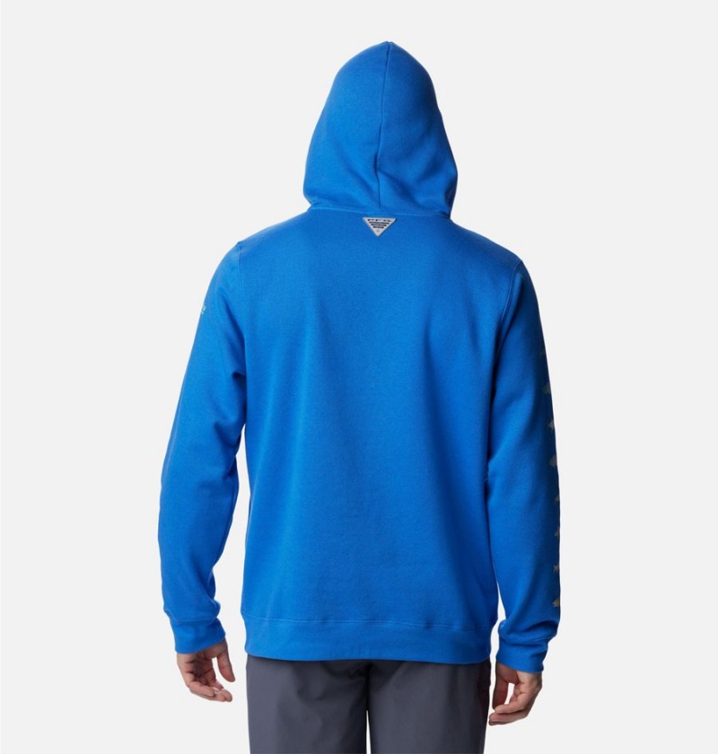 Columbia PFG Elements Men's Hoodie Blue | YEPZJS-249
