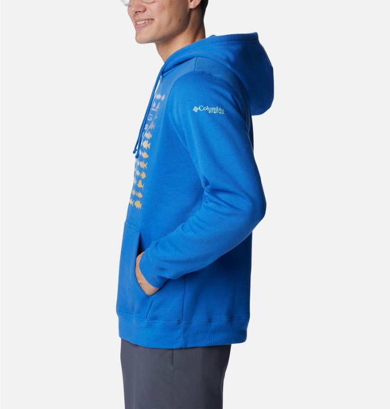 Columbia PFG Elements Men's Hoodie Blue | YEPZJS-249