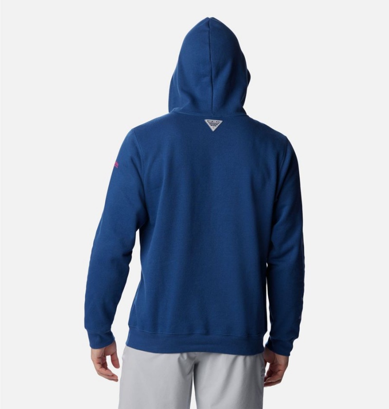 Columbia PFG Elements Men's Hoodie Blue | GUALBH-065