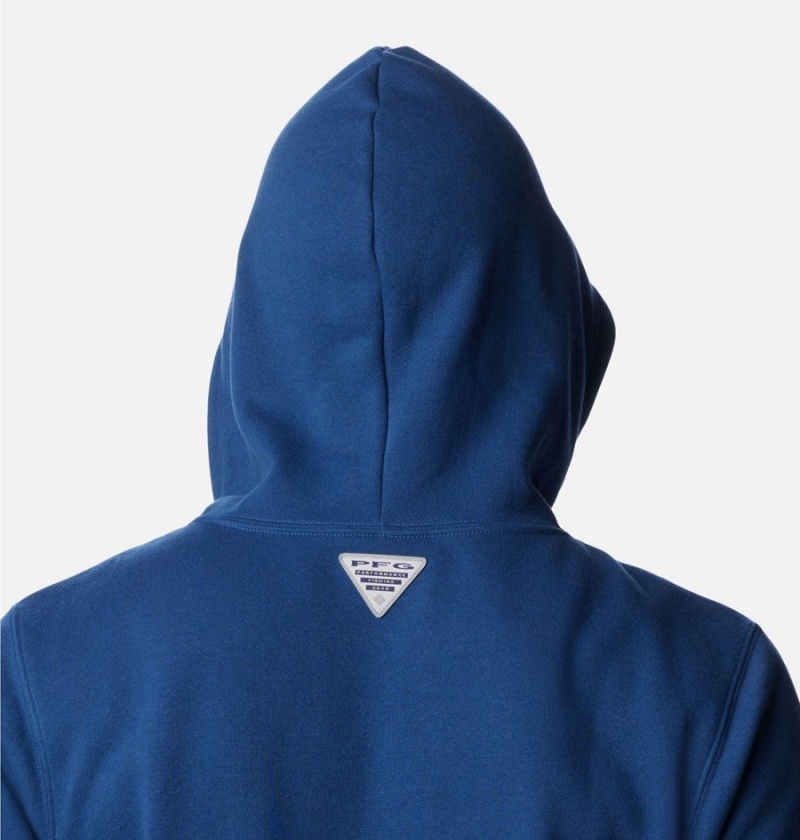 Columbia PFG Elements Men's Hoodie Blue | GUALBH-065