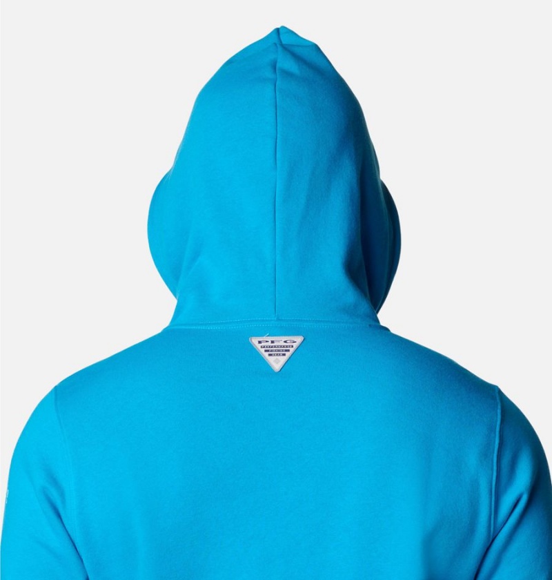 Columbia PFG Elements Men's Hoodie Blue | QYRXWO-562