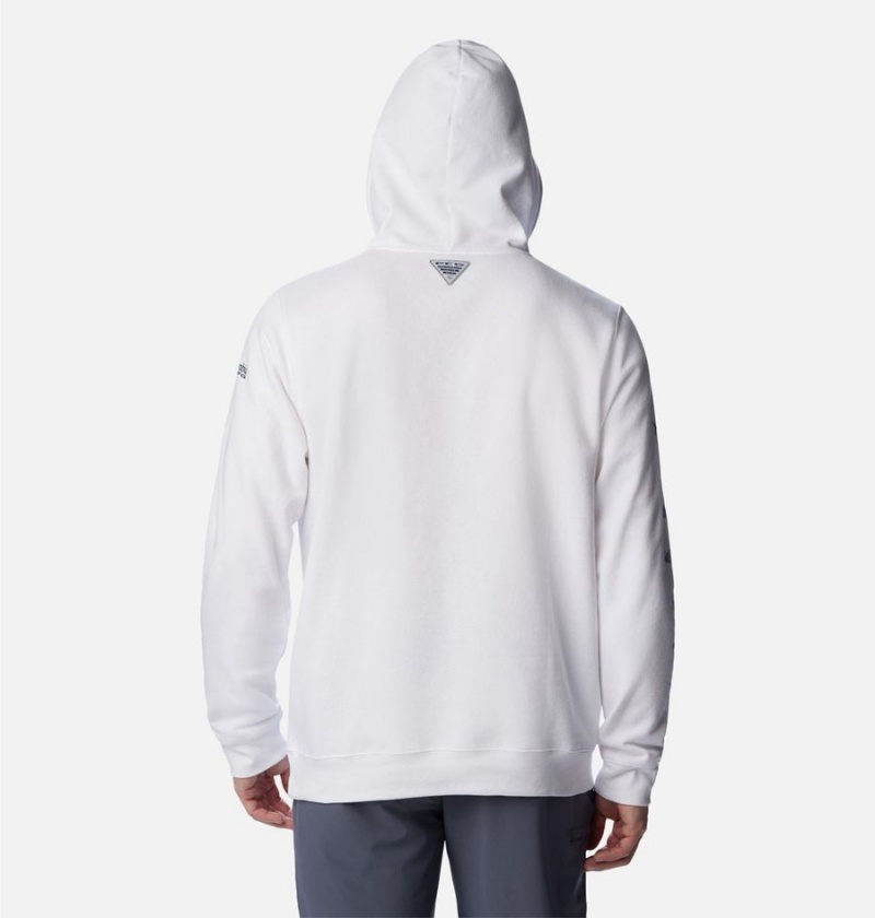 Columbia PFG Elements Men's Hoodie White | UPYNDJ-538