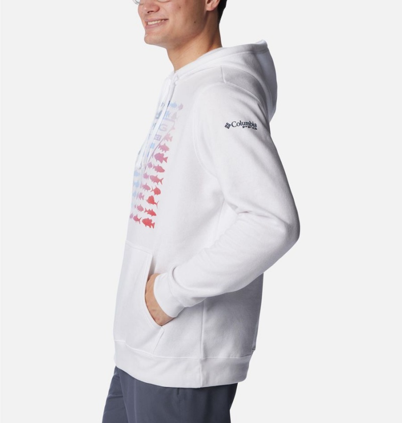 Columbia PFG Elements Men's Hoodie White | UPYNDJ-538