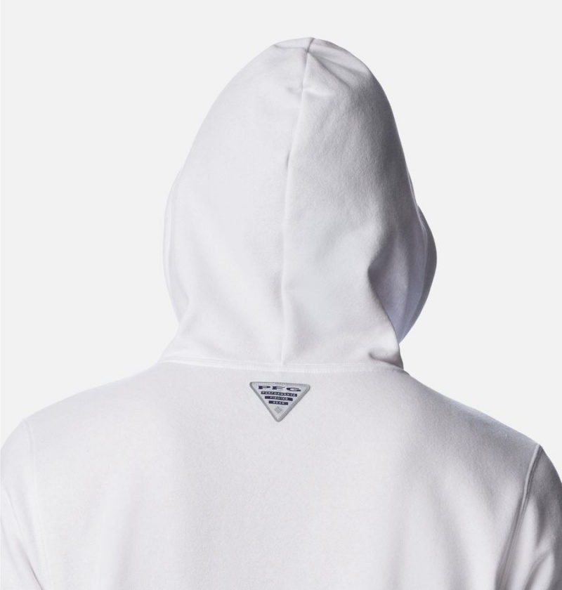 Columbia PFG Elements Men's Hoodie White | UPYNDJ-538
