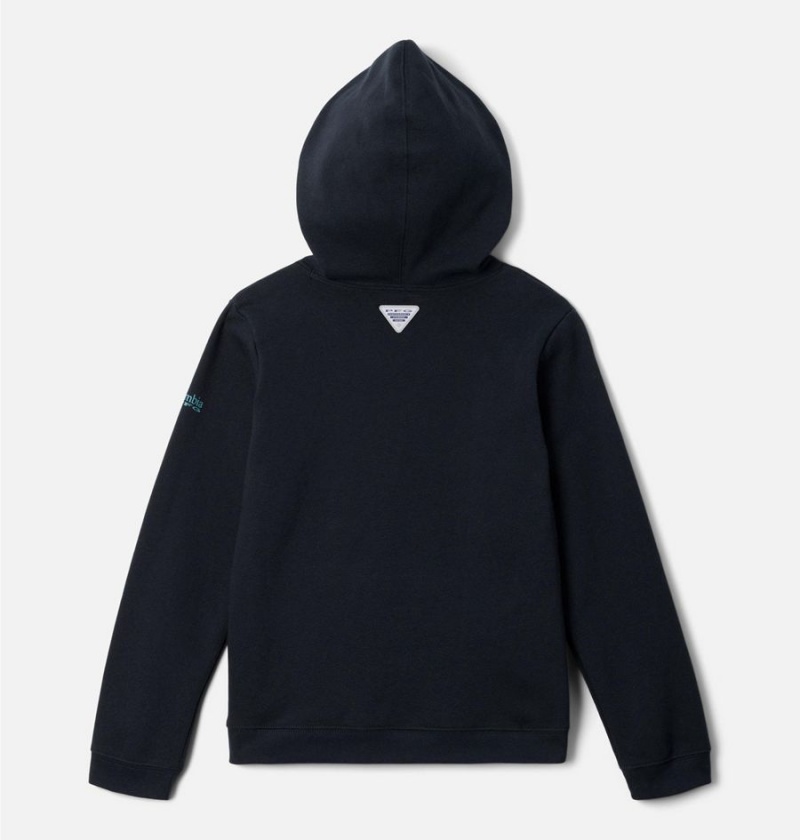 Columbia PFG Elements Pullover Kids' Hoodie Black | JFVWOI-948