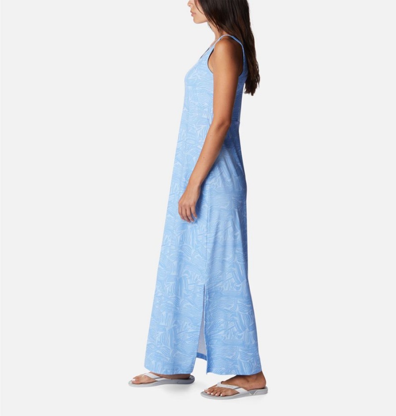 Columbia PFG Freezer Maxi Women's Dress Blue | CNIVUK-382