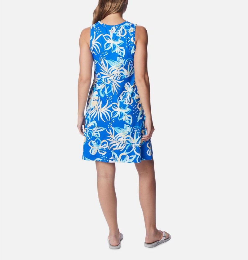 Columbia PFG Freezer Tank Women's Dress Blue | CVWJKO-263