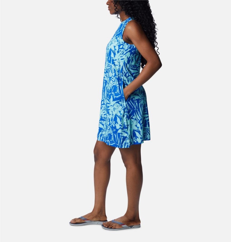 Columbia PFG Freezer Tank Women's Dress Blue | CBLJMI-329