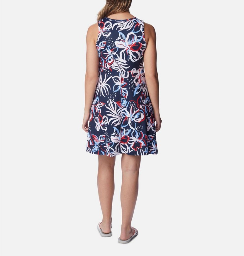Columbia PFG Freezer Tank Women's Dress Navy | SCKMQI-245