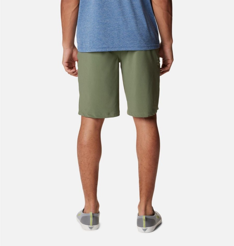 Columbia PFG Grander Marlin II Offshore Men's Shorts Green | HMDGCL-715