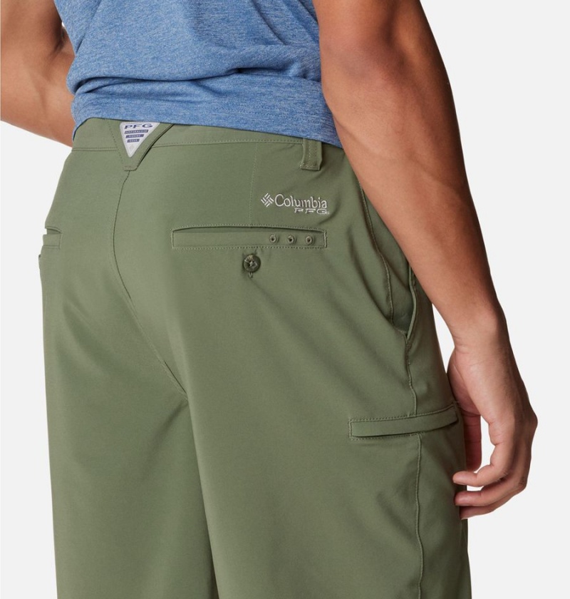 Columbia PFG Grander Marlin II Offshore Men's Shorts Green | HMDGCL-715