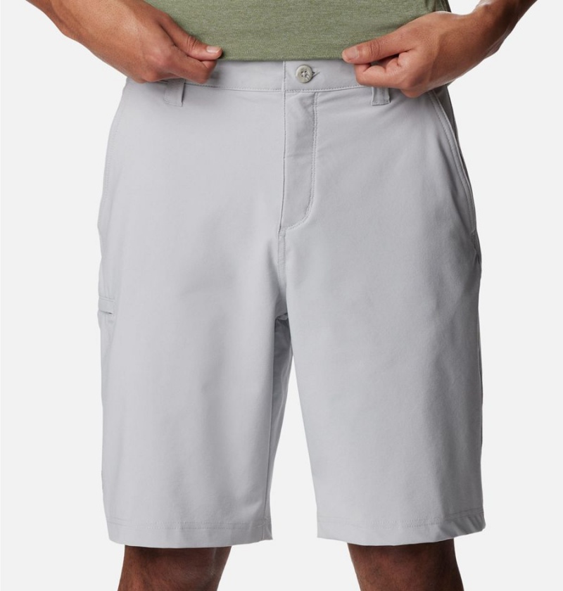 Columbia PFG Grander Marlin II Offshore Men's Shorts Grey | QXSODU-736