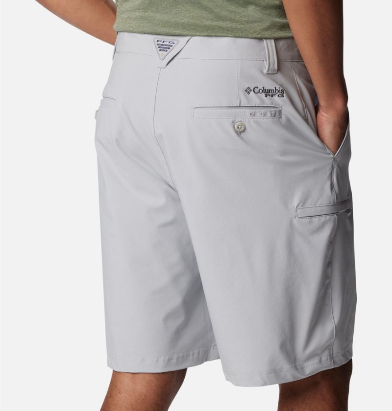 Columbia PFG Grander Marlin II Offshore Men's Shorts Grey | QXSODU-736