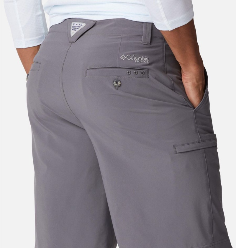 Columbia PFG Grander Marlin II Offshore Men's Shorts Grey | DCPUEV-013
