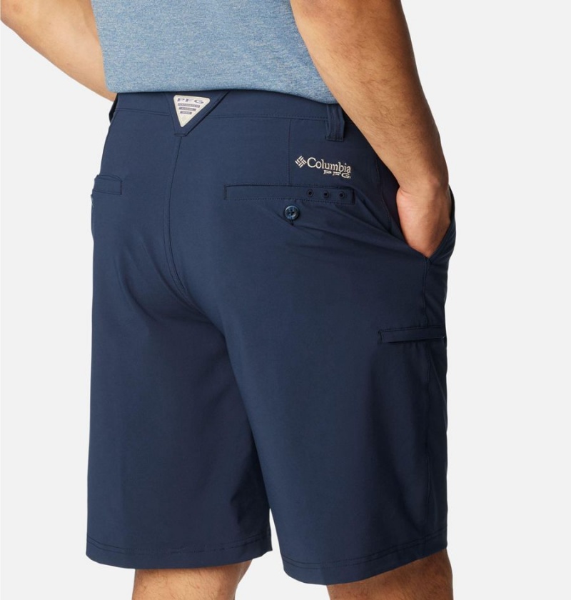 Columbia PFG Grander Marlin II Offshore Men's Shorts Navy | NTJLCS-238
