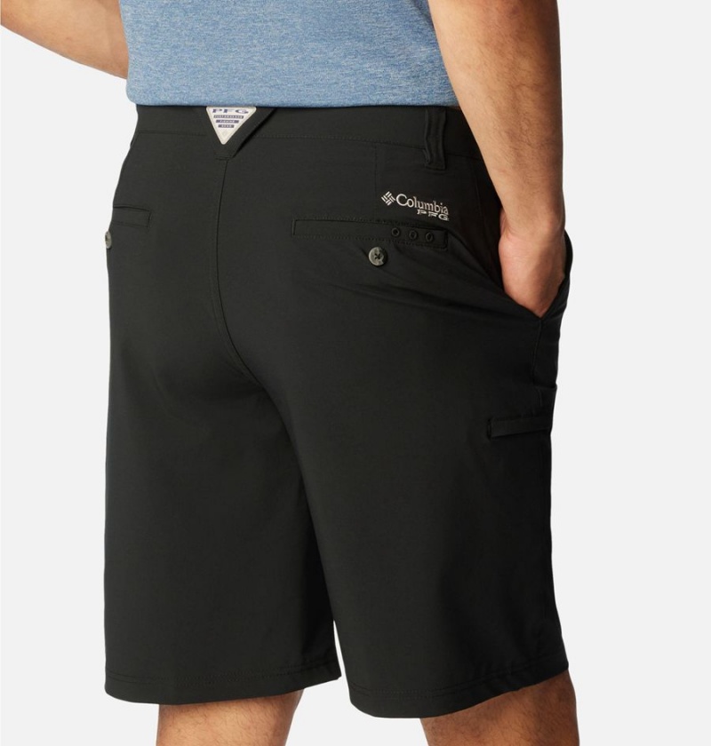 Columbia PFG Grander Marlin II Offshore Men's Shorts Black | WIHVQT-753