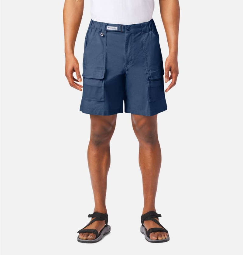 Columbia PFG Half Moon III Men\'s Shorts Blue | KSMCQL-105