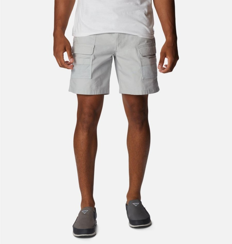 Columbia PFG Half Moon III Men\'s Shorts Grey | YLISDU-863