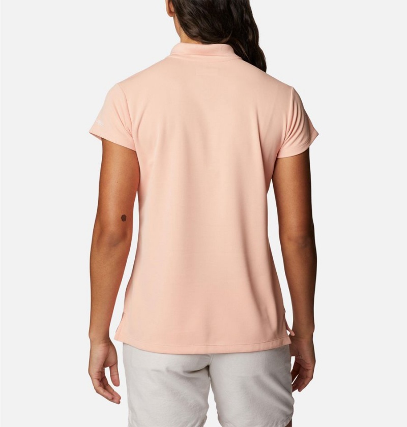 Columbia PFG Innisfree Short Sleeve Polo Women's T-Shirt Coral | VURMLB-981