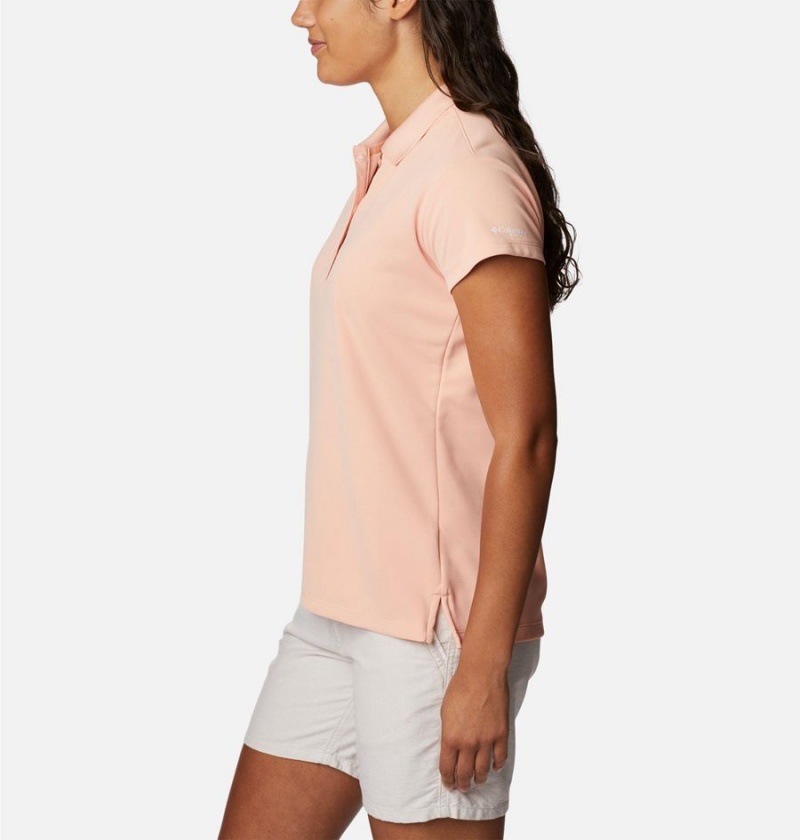 Columbia PFG Innisfree Short Sleeve Polo Women's T-Shirt Coral | VURMLB-981