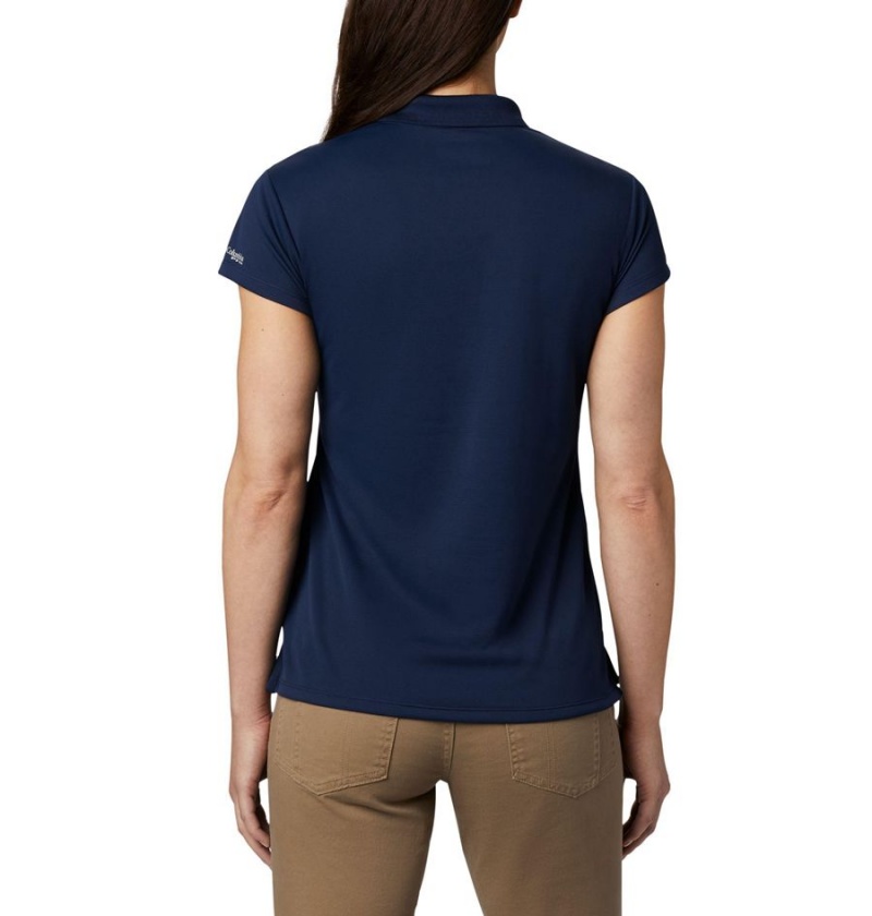 Columbia PFG Innisfree Short Sleeve Polo Women's T-Shirt Navy | VKZJWL-610