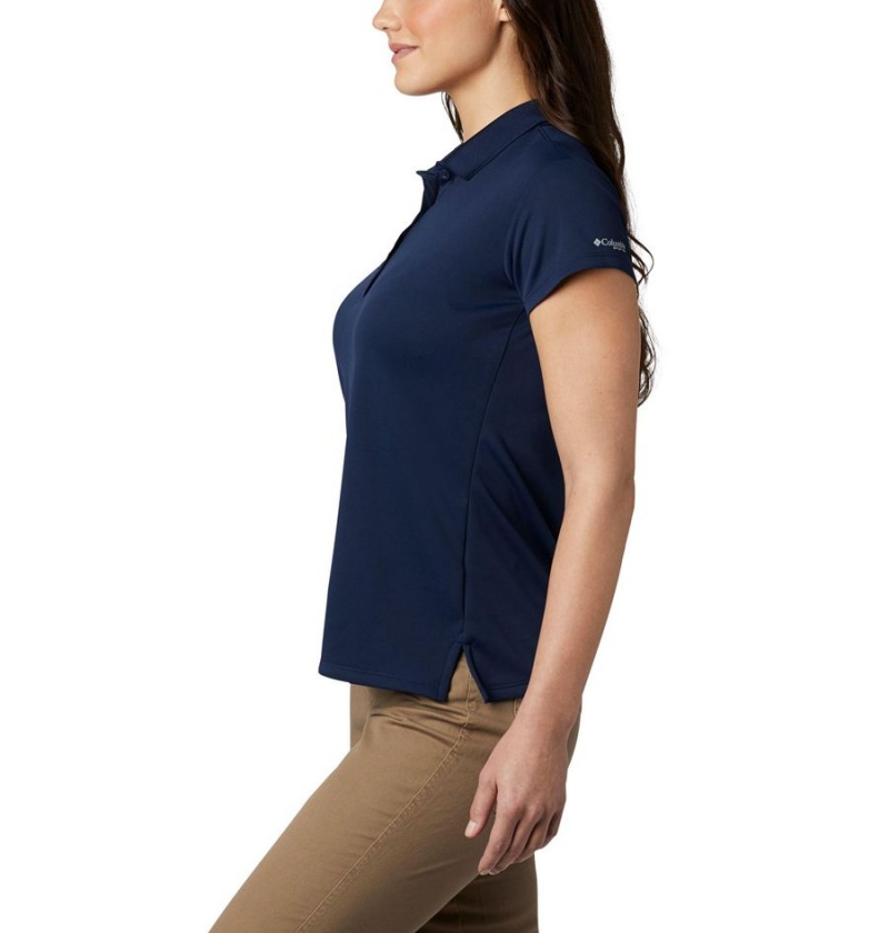 Columbia PFG Innisfree Short Sleeve Polo Women's T-Shirt Navy | VKZJWL-610