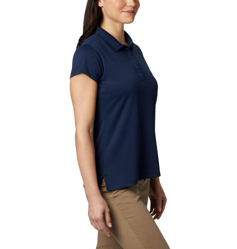 Columbia PFG Innisfree Short Sleeve Polo Women's T-Shirt Navy | VKZJWL-610