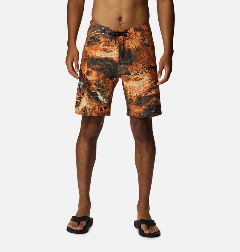 Columbia PFG Offshore II Board Men\'s Shorts Orange | XBIMFE-084