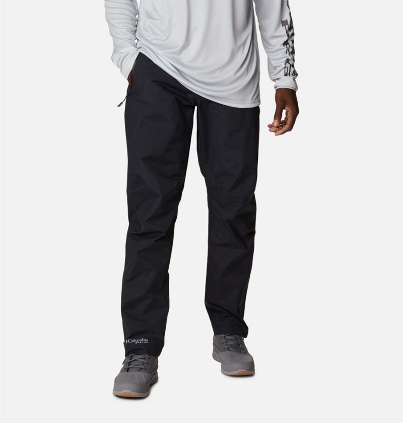 Columbia PFG Omni-Tech 3D Men\'s Pants Black | SRQBCO-891