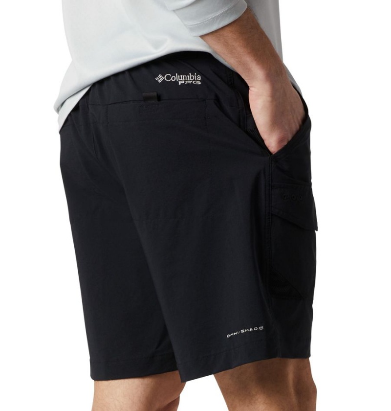 Columbia PFG Permit III Men's Shorts Black | GIPUBD-936