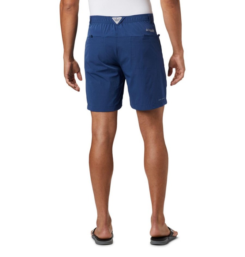 Columbia PFG Permit III Men's Shorts Blue | LGSHOY-053