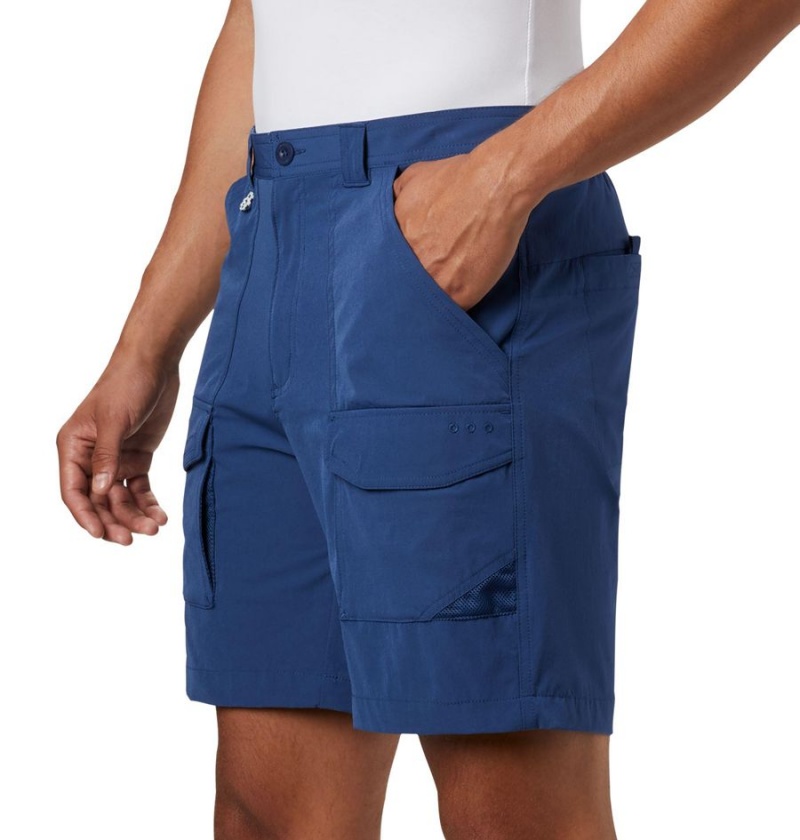Columbia PFG Permit III Men's Shorts Blue | LGSHOY-053