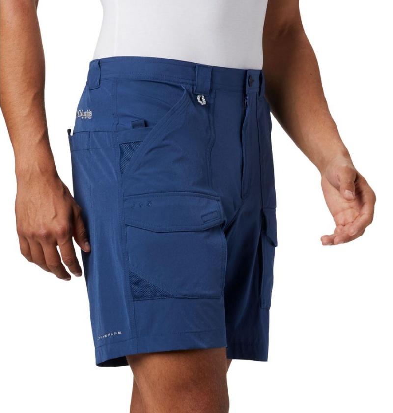 Columbia PFG Permit III Men's Shorts Blue | LGSHOY-053