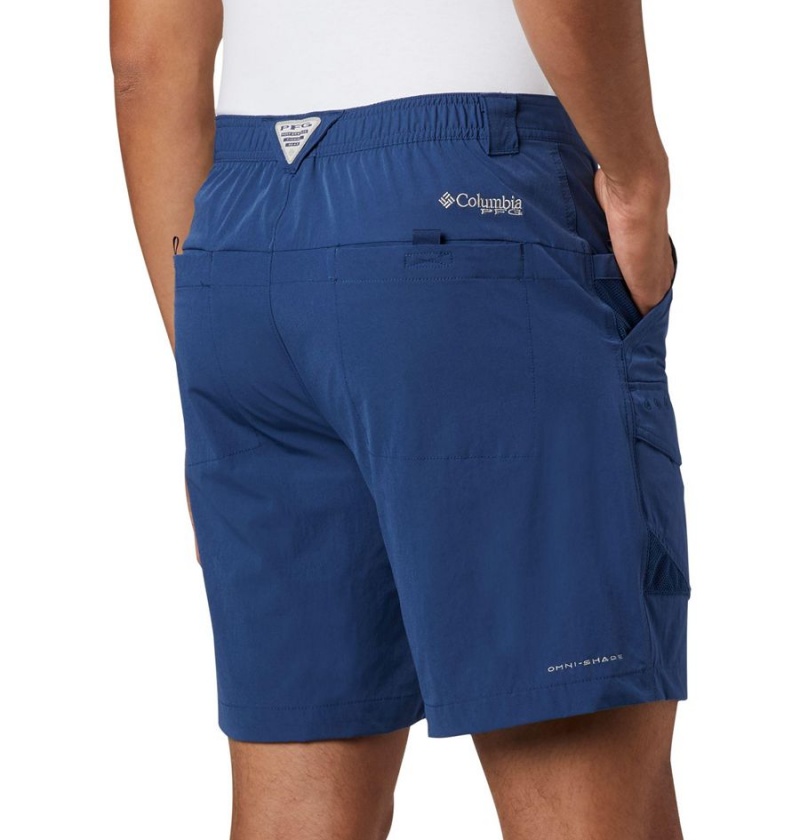 Columbia PFG Permit III Men's Shorts Blue | LGSHOY-053