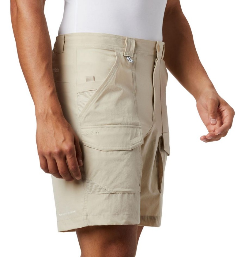 Columbia PFG Permit III Men's Shorts Khaki | KYENGC-241