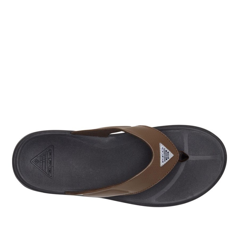 Columbia PFG Rostra Beachcomber Flip Flop Men's Sandals Brown | FVYDQC-574