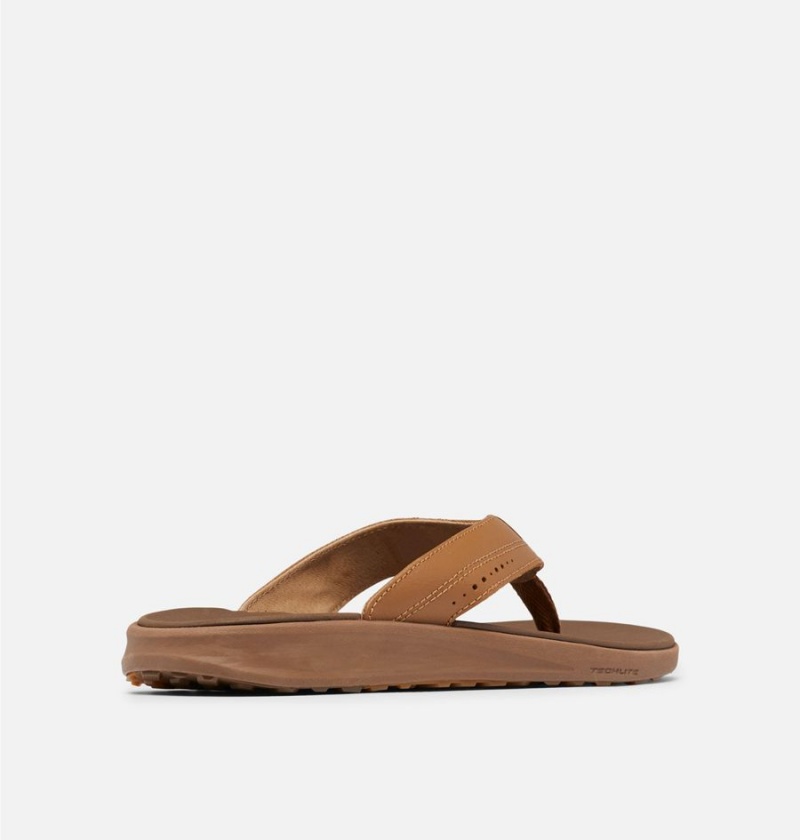 Columbia PFG Rostra Beachcomber LE Flip Flop Men's Sandals Khaki | JWQXNY-435