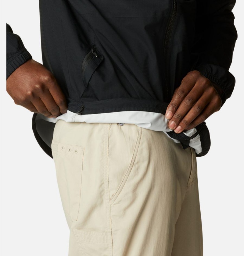 Columbia PFG Skiff Guide Men's Rain Jacket Black | MOIXHG-907