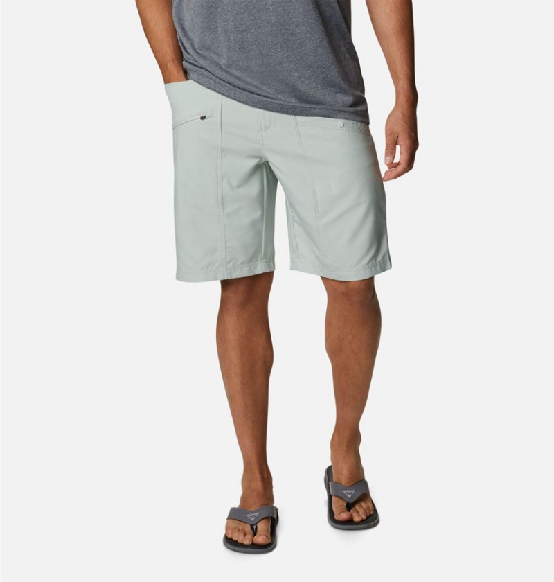 Columbia PFG Skiff Guide Men\'s Shorts Green | LWXVHM-923
