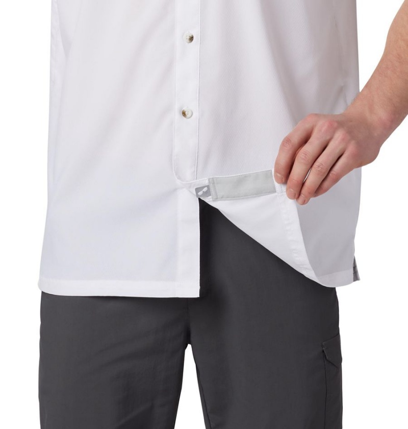 Columbia PFG Slack Tide Camp Men's Shirt White | ADWKXY-208