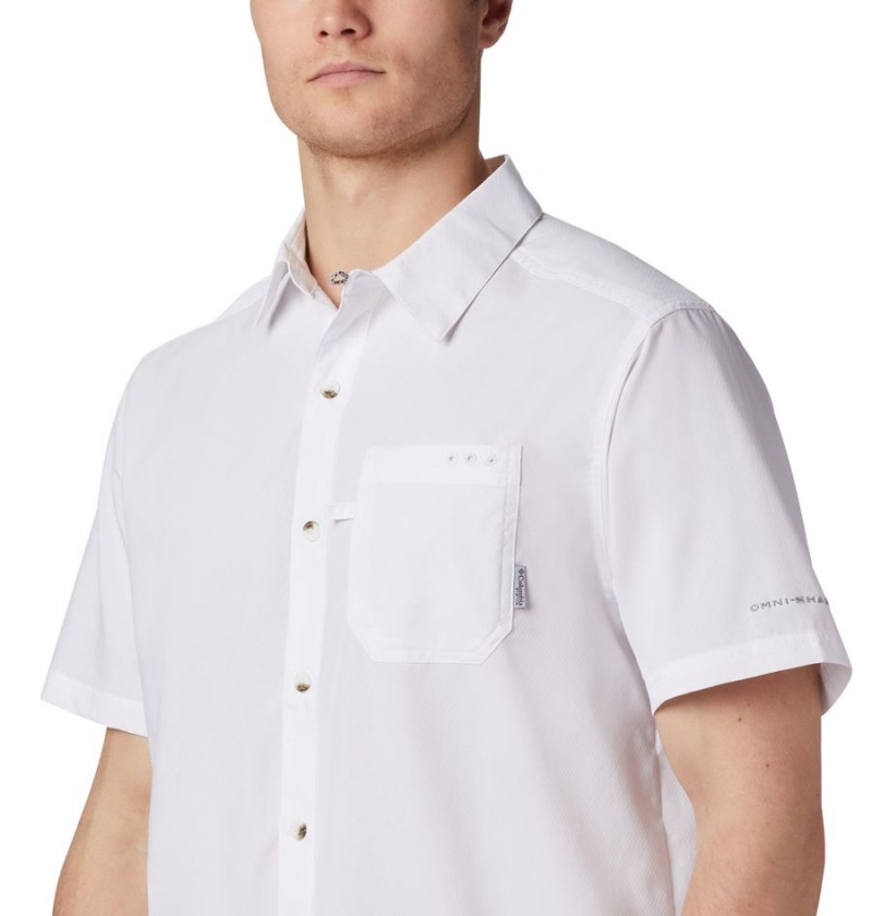 Columbia PFG Slack Tide Camp Men's Shirt White | ADWKXY-208