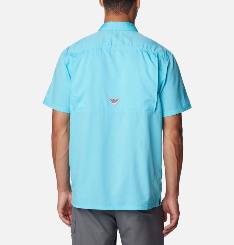 Columbia PFG Slack Tide Camp Men's Shirt Blue | YRHCTA-802