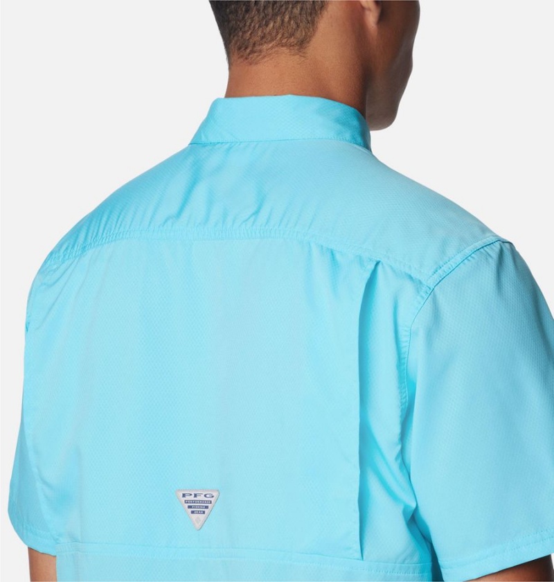 Columbia PFG Slack Tide Camp Men's Shirt Blue | YRHCTA-802