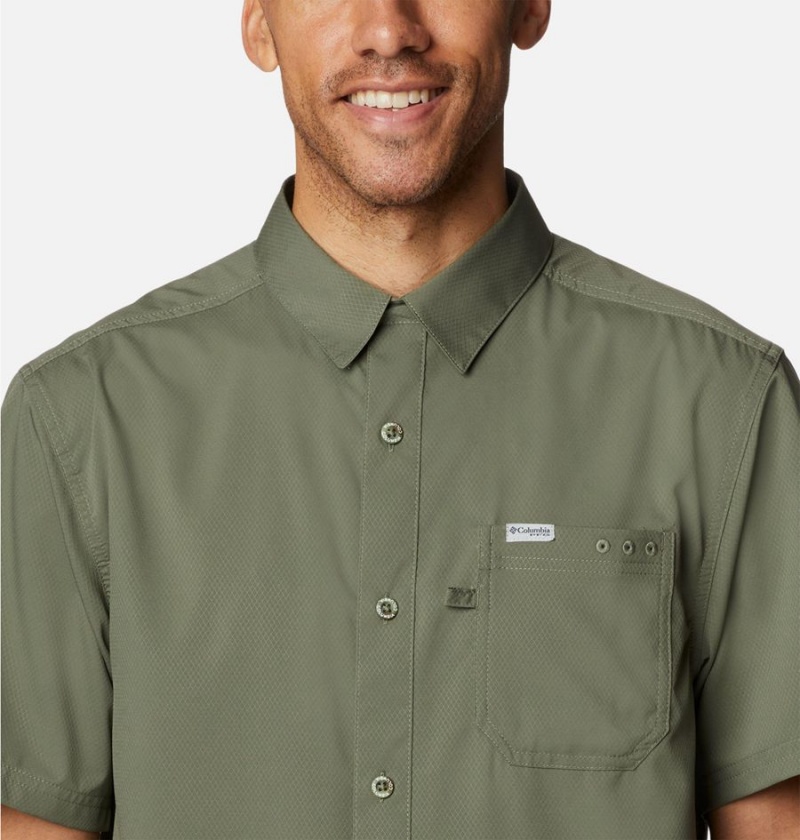 Columbia PFG Slack Tide Camp Men's Shirt Green | HTPKAE-910