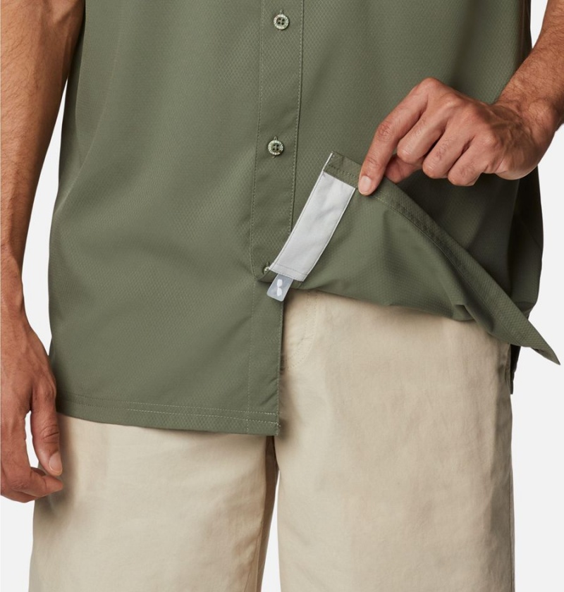 Columbia PFG Slack Tide Camp Men's Shirt Green | HTPKAE-910